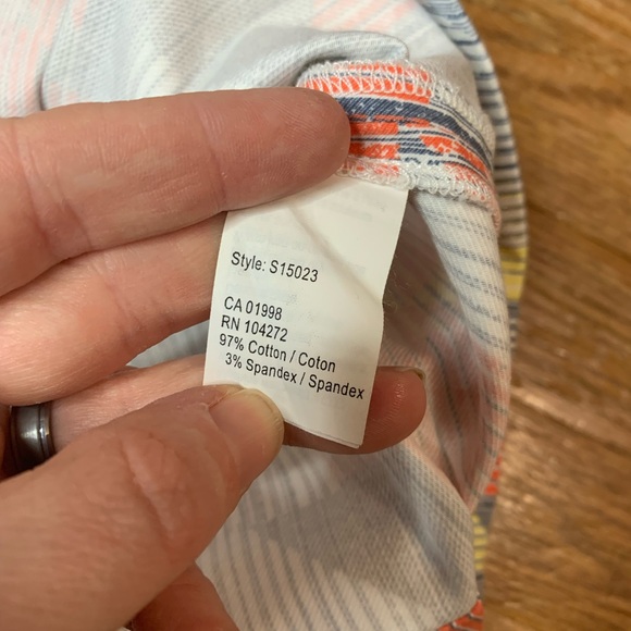 Inspired Style Geometric Abstract Print Full Front Zip Pencil Skirt - Size 4 - Picture 5 of 7